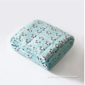 Breathable Heavy Blanket cute active printing pattern 100% cotton weighted blanket Supplier